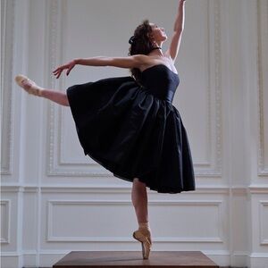 SOLD Selkie degas Classic Black Strapless Ballet Dress